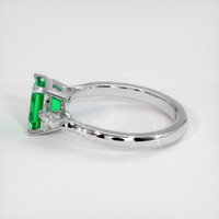 1.00 Ct. Emerald Ring, Platinum 950 4
