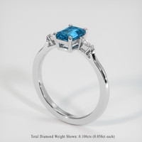 1.26 Ct. Gemstone Ring, Platinum 950 2