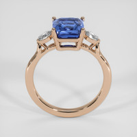 3.13 Ct. Blue Sapphire Ring, 18K Rose Gold 3