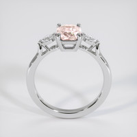 1.57 Ct. Padparadscha Sapphire Ring, 14K White Gold 3