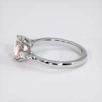 1.57 Ct. Padparadscha Sapphire Ring, 14K White Gold 4