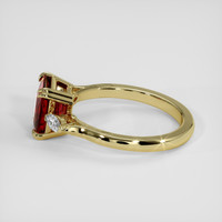 2.72 Ct. Red Rhodolite Garnet Ring, 14K Yellow Gold 4