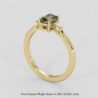 1.30 Ct. Color Change Sapphire Ring, 14K Yellow Gold 2