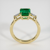 2.10 Ct. Emerald Ring, 18K Yellow Gold 3
