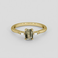 1.30 Ct. Color Change Sapphire Ring, 18K Yellow Gold 1