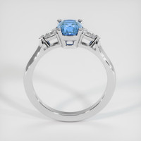 1.21 Ct. Greenish Blue Sapphire Ring, Platinum 950 3