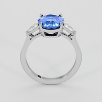 4.04 Ct. Blue Sapphire Ring, 10K White Gold 3