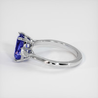2.56 Ct. Blue Sapphire Ring, 14K White Gold 4
