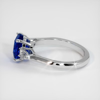 1.99 Ct. Blue Sapphire Ring, 14K White Gold 4