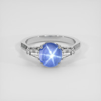 3.76 Ct. Blue Sapphire Ring, 14K White Gold 1