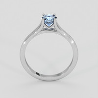 2.39 Ct. Greenish Blue Sapphire Ring, 14K White Gold 3