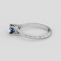 2.39 Ct. Greenish Blue Sapphire Ring, 14K White Gold 4