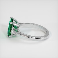 2.45 Ct. Emerald Ring, 18K White Gold 4