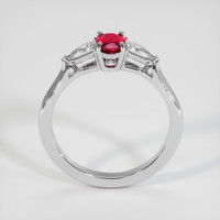 0.52 Ct. Ruby Ring, 18K White Gold 3