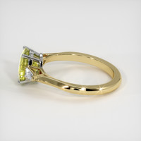 1.97 Ct. Greenish Yellow Sapphire Ring, 14K White & Yellow 4