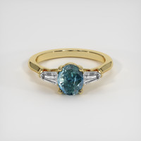 1.51 Ct. Sapphire Ring, 14K Yellow Gold 1