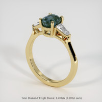 1.51 Ct. Sapphire Ring, 14K Yellow Gold 2