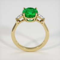 3.56 Ct. Emerald Ring, 18K Yellow Gold 3