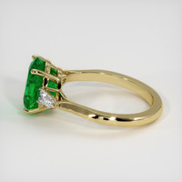 3.56 Ct. Emerald Ring, 18K Yellow Gold 4