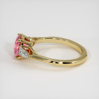 1.74 Ct. Padparadscha Sapphire Ring, 18K Yellow Gold 4