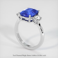 4.99 Ct. Blue Sapphire Ring, Platinum 950 2