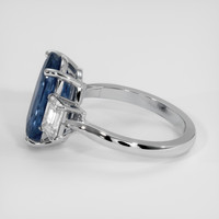 7.25 Ct. Blue Sapphire Ring, Platinum 950 4