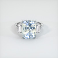 9.06 Ct. Bi Color Sapphire Ring, Platinum 950 1