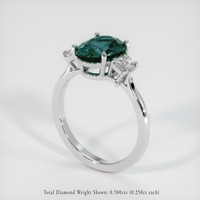3.06 Ct. Sapphire Ring, Platinum 950 2