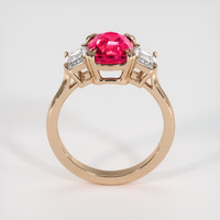 3.54 Ct. Ruby Ring, 14K Rose Gold 3