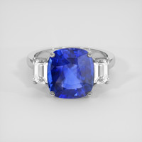 5.51 Ct. Blue Sapphire Ring, 10K White Gold 1