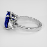 5.51 Ct. Blue Sapphire Ring, 10K White Gold 4