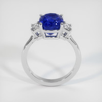 4.03 Ct. Blue Sapphire Ring, 10K White Gold 3
