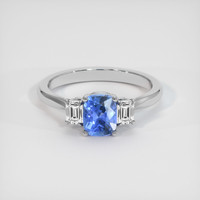1.57 Ct. Sapphire Ring, 14K White Gold 1