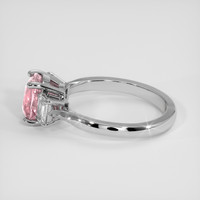 2.12 Ct. Padparadscha Sapphire Ring, 14K White Gold 4