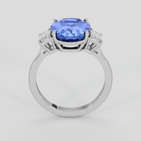 5.59 Ct. Blue Sapphire Ring, 14K White Gold 3