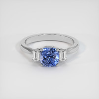 2.24 Ct. Blue Sapphire Ring, 14K White Gold 1