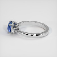 2.24 Ct. Blue Sapphire Ring, 14K White Gold 4