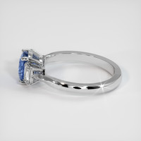 1.61 Ct. Blue Sapphire Ring, 14K White Gold 4