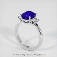4.18 Ct. Sapphire Ring, 18K White Gold 2