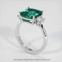 4.19 Ct. Gemstone Ring, 18K White Gold 2