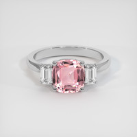 2.07 Ct. Sapphire Ring, 18K White Gold 1