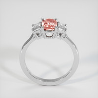 1.66 Ct. Padparadscha Sapphire Ring, 18K White Gold 3
