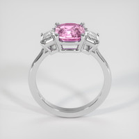 2.04 Ct. Pink Sapphire Ring, 18K White Gold 3