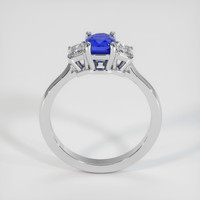 1.09 Ct. Blue Sapphire Ring, 18K White Gold 3