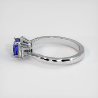 1.09 Ct. Blue Sapphire Ring, 18K White Gold 4