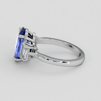 5.01 Ct. Blue Sapphire Ring, 18K White Gold 4