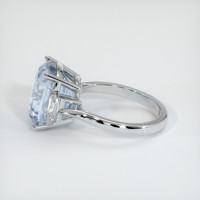9.06 Ct. Bi Color Sapphire Ring, 18K White Gold 4