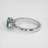 1.58 Ct. Sapphire Ring, 18K White Gold 4