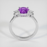 2.54 Ct. Purple Sapphire Ring, 18K White Gold 3