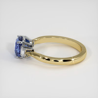 2.15 Ct. Blue Sapphire Ring, 14K White & Yellow 4